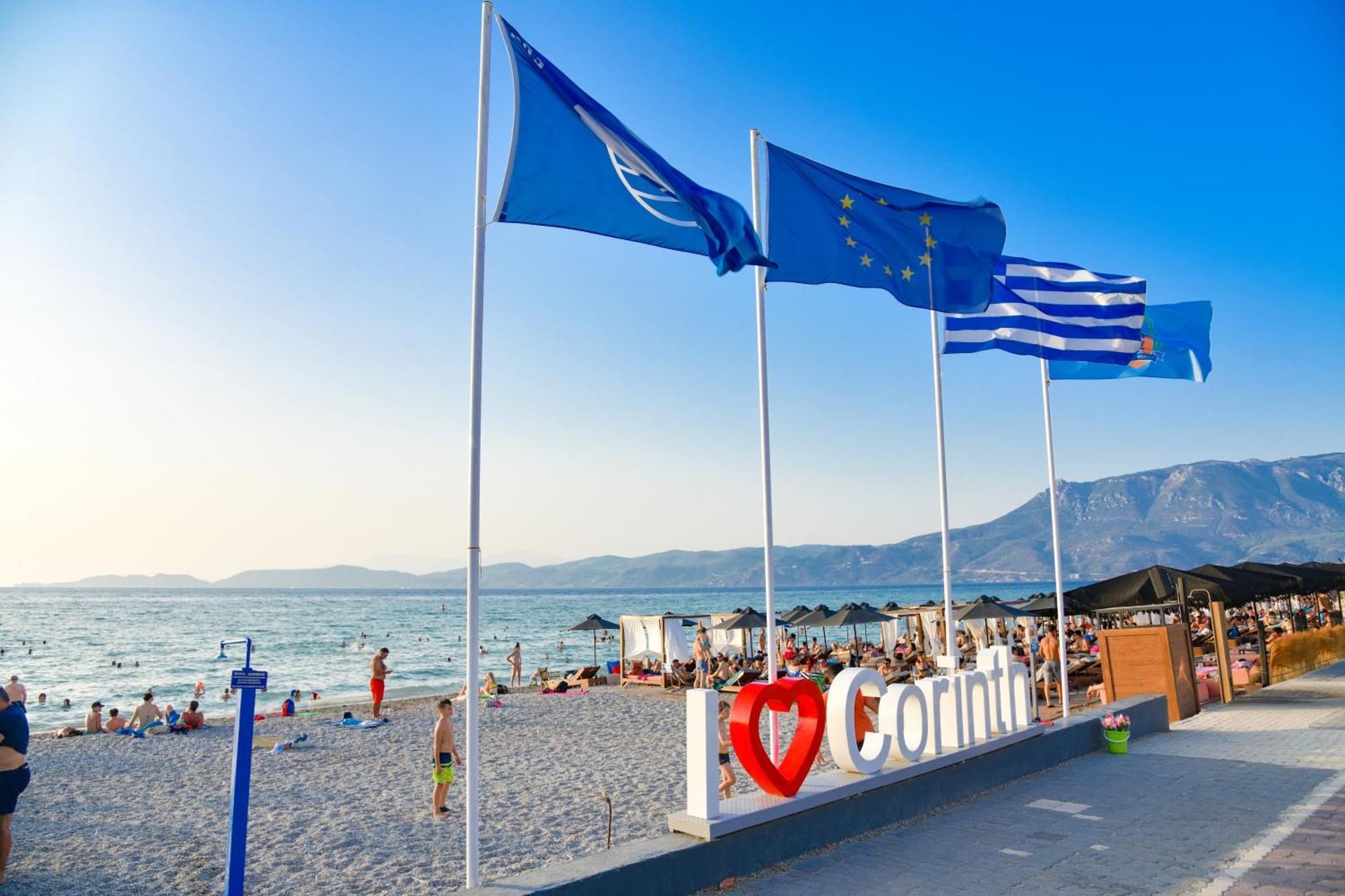 Beach Blue Villa Corinth Luaran gambar